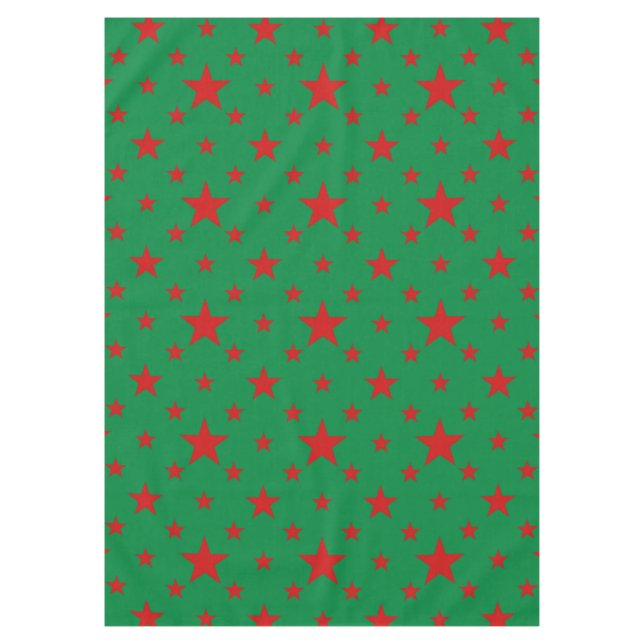 Nappe Étoiles du Parti rouge sur vert (Devant)