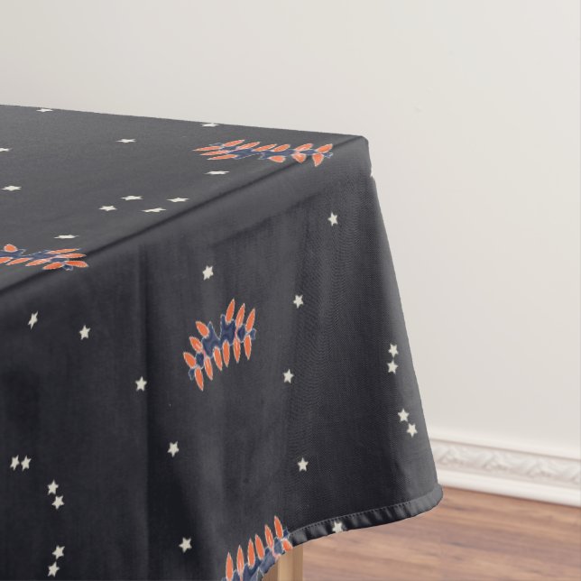 Nappe Étoiles Et Motif Spacship Unique (In Situ)