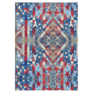 Nappe Étoiles et rayures patriotiques rouges, blanches e