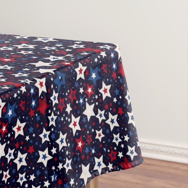 Nappe Étoiles patriotiques rouge, blanc et bleu (In Situ)