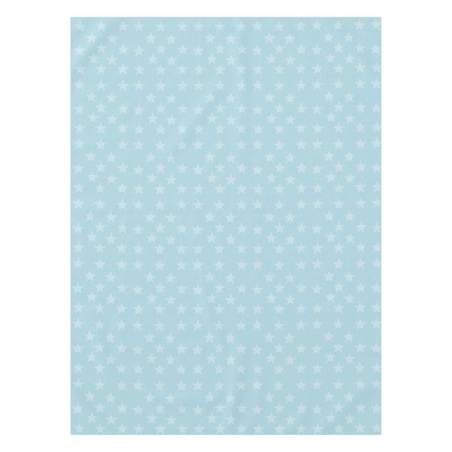 Nappe Étoiles sur Monogramme bleu ou nom personnalisé (Devant)