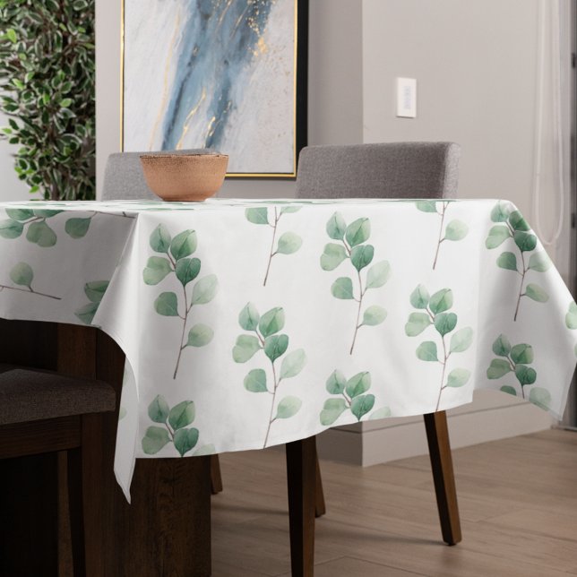 Nappe Eucalyptus Motif vert (Créateur téléchargé)