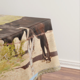 Nappe faite sur commande "vaches à brun en chrome