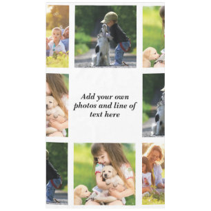 Nappe Faites votre propre collage photo et texte