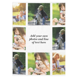 Nappe Faites votre propre collage photo et texte