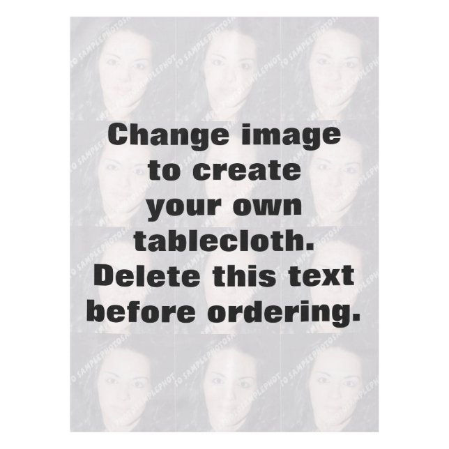 Nappe Faites votre propre photo personnalisée (Devant)