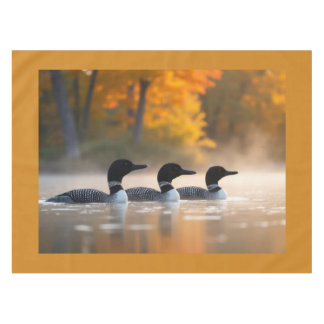 Nappe Famille de Loon en automne
