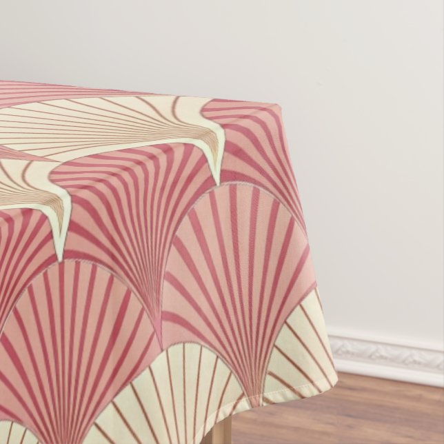 Nappe Fans Pink Mid-Century (In Situ)