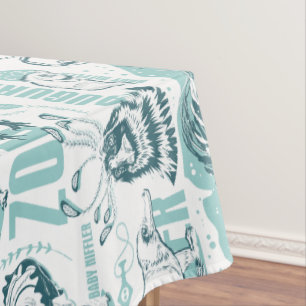 Nappe Fantastique Beast Blue Pattern