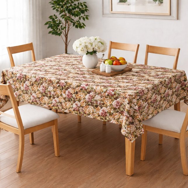 Nappe Faux Crochet Raisins Blancs et Roses  (Créateur téléchargé)