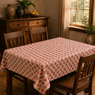 Nappe Faux Crochet Rouge aux Fraises