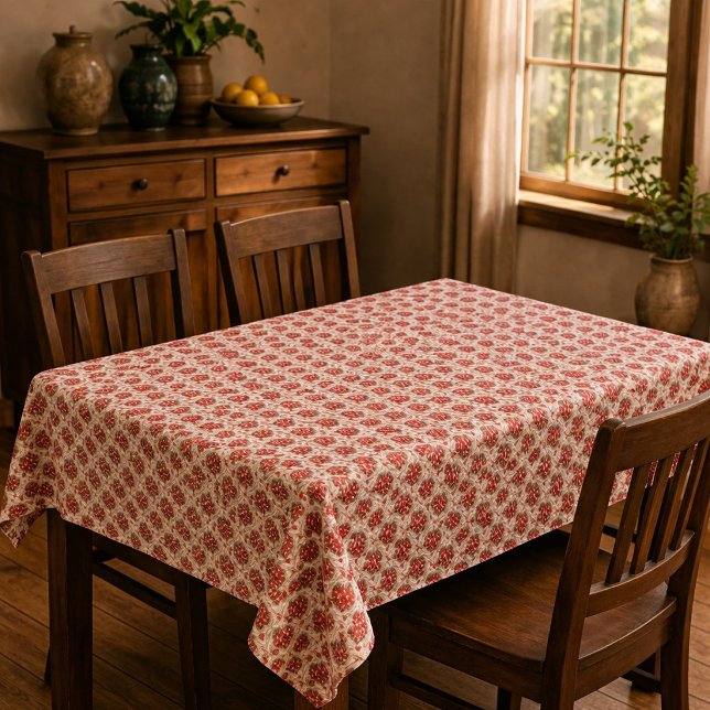 Nappe Faux Crochet Rouge aux Fraises  (Créateur téléchargé)