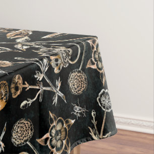 Nappe Faux Oiseaux d'or Beetles Fleurs Cerises Fruits