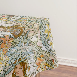 Nappe Femmes Art Nouveau & motif floral de Mucha