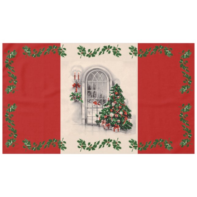 Nappe Fenêtre de Noël (Devant (Horizontal))