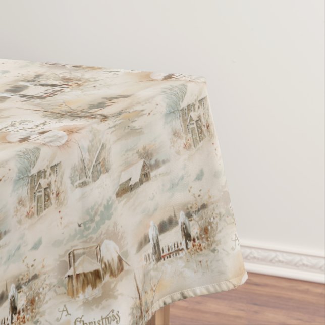 Nappe Fermes de Noël rustiques en hiver (In Situ)