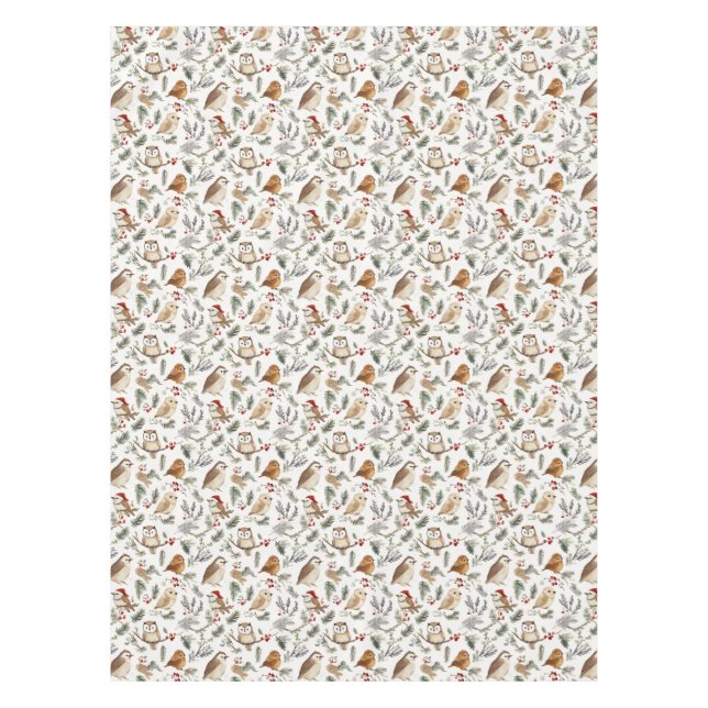 Nappe Festif Bird et Twig Woodland Motif (Devant)