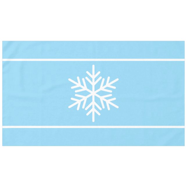 Nappe Festif Bleu clair Nordique Blanc Stripes (Devant (Horizontal))