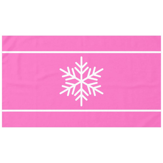 Nappe Festif Candy rose nordique blanc Stripes (Devant (Horizontal))