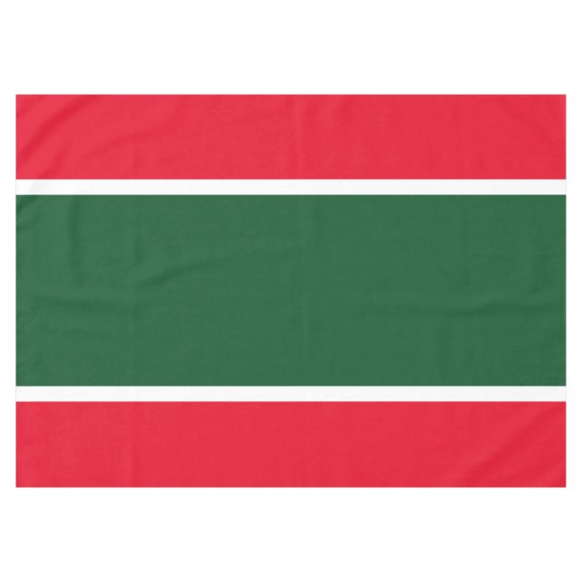 Nappe Festif Holiday Red Forest Green White Stripes (Devant (Horizontal))
