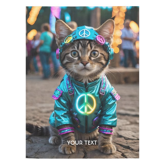 Nappe Festival de chats hippie Imaginaire mignonne (Devant)
