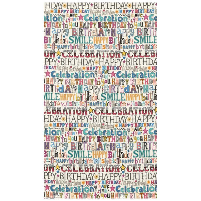 Nappe fête d'anniversaire (Devant)