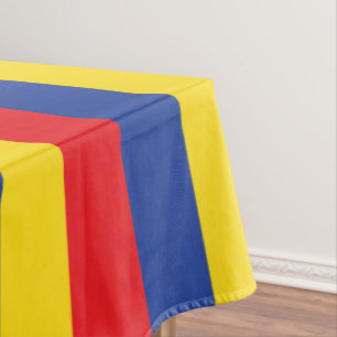 Nappe Fête d'anniversaire de bleu jaune rouge de