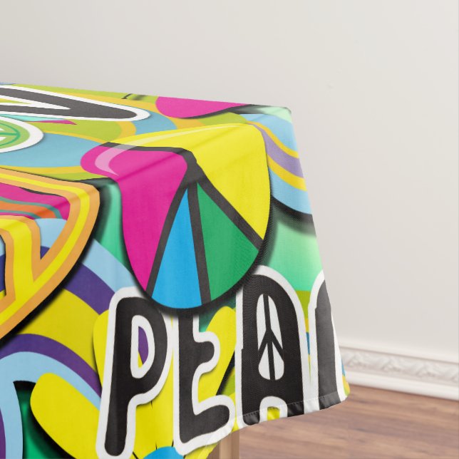 Nappe Fête d'anniversaire FUN Rétro Groovy 60's Soixante (In Situ)