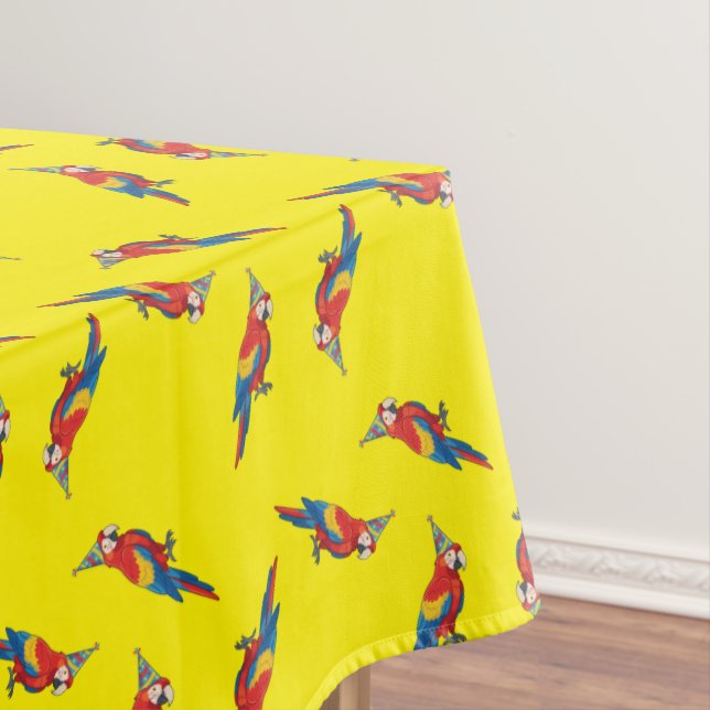 Nappe Fête d'anniversaire pour enfants avec perroquet (In Situ)