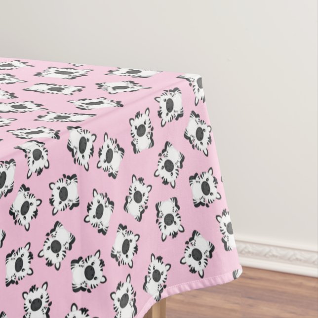 Nappe Fête d'anniversaire Zebra rose (In Situ)