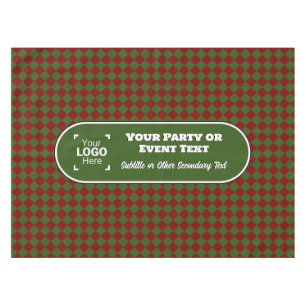 Nappe Fête de Noël : Bureau Festif Red Green do-it-yours