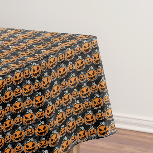 Nappe Fête d'Halloween Citrouilles Lanternes de Jack (In Situ)