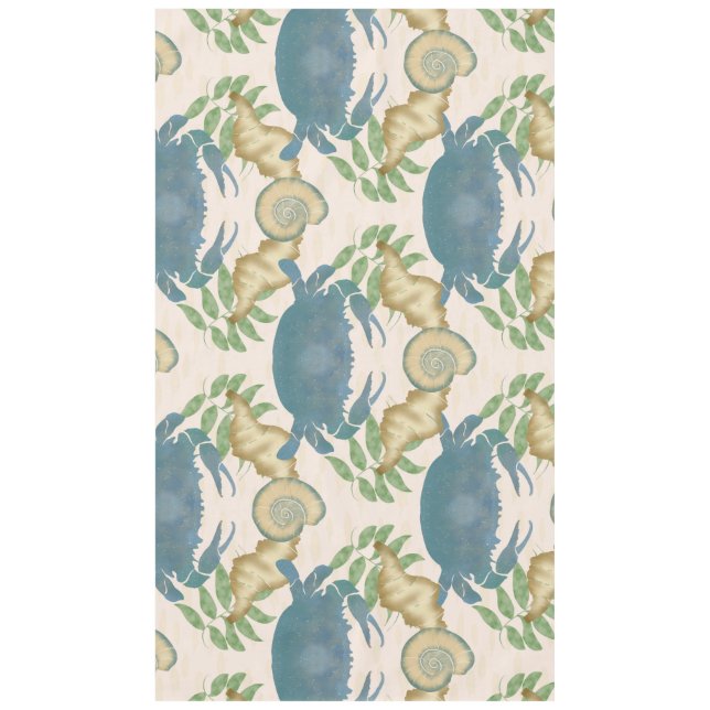 Nappe Fête du crabe Élégant Crabes bleus, Coquillages (Devant)