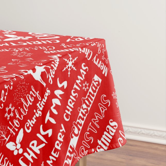 Nappe Fêtes de Noël, motif de Noël, hiver (In Situ)