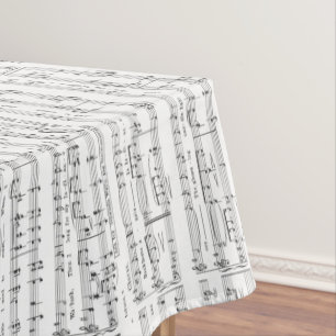 Nappe Feuille de musique Motif noir et blanc