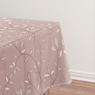 Nappe Feuille Ligne Étalée Rose Poussiéreuse Argile Douc