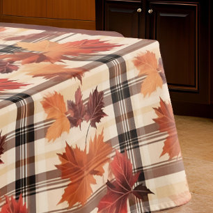 Nappe Feuilles automnales Plaid automne