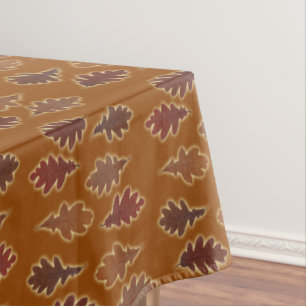 Nappe Feuilles d'automne avec éclat sur couleur personna