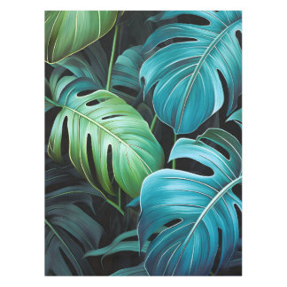 Nappe Feuilles de Monstera Botanique Feuillage Tropical 