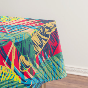 Nappe Feuilles exotiques colorés modernes
