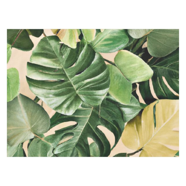 Nappe Feuilles florales/hawaïennes/tropicales (Devant (Horizontal))