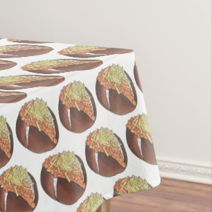 Nappe Fèves de pommes de terre cuites à la veste Fromage