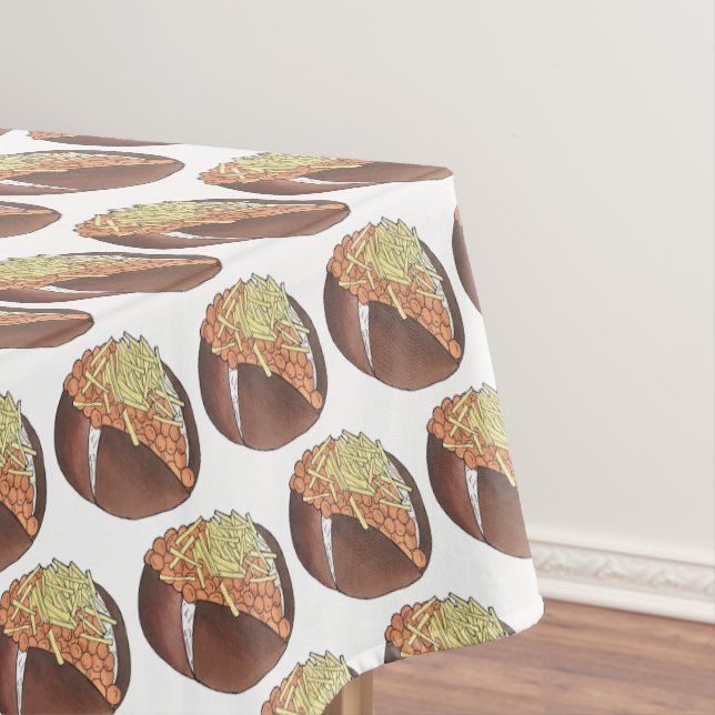 Nappe Fèves de pommes de terre cuites à la veste Fromage (In Situ)