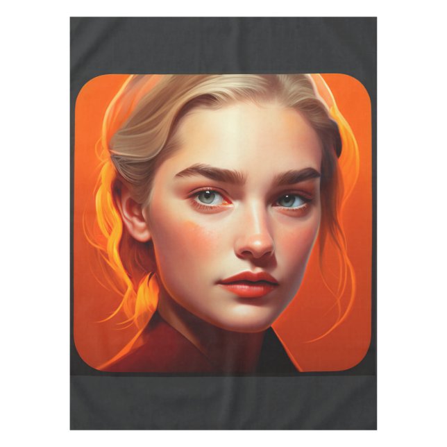 Nappe Fille aux yeux bleus (Devant)