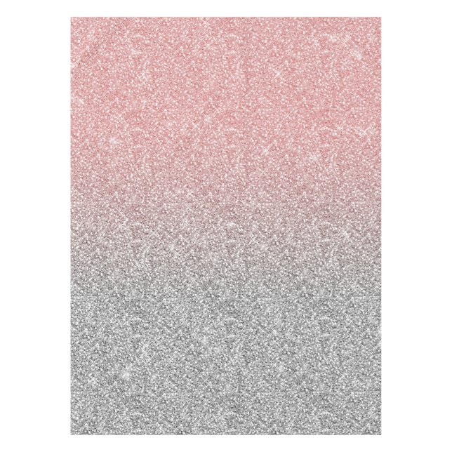 Nappe Fille Rose Gold Parties scintillant Argent Ombre D (Devant)