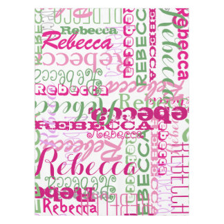Nappe Filles roses et copie sur toute la surface de