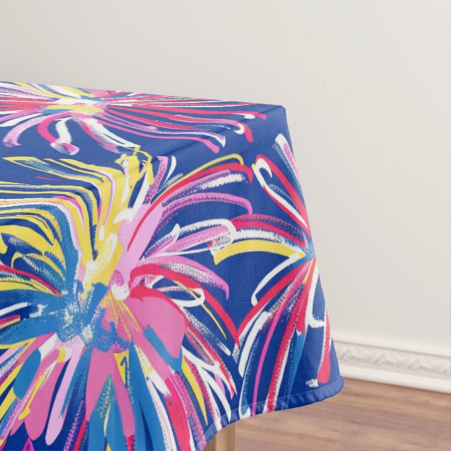 Nappe Fireworks Preppy Tablecloth 4 juillet (In Situ)