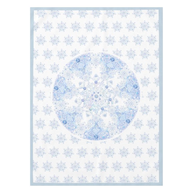 Nappe Flacon de neige bleu glace (Devant)