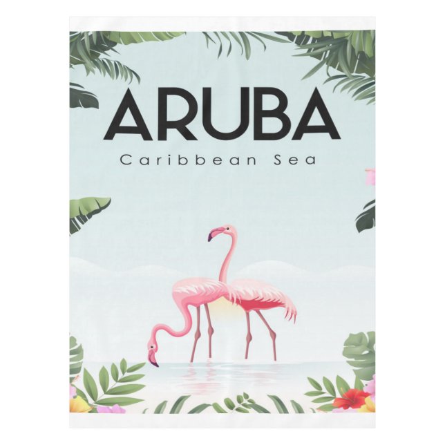 Nappe Flamant rose maritime des Caraïbes d'Aruba | Flama (Devant)