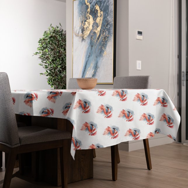 Nappe Flamant rose père Noël Snowbird (Créateur téléchargé)